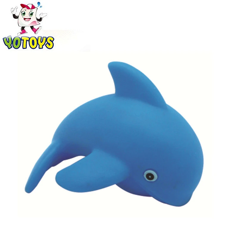 Pink fish toy mini bath toy rubber animals