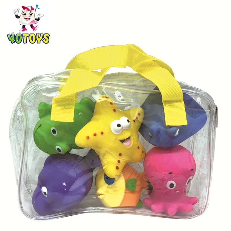 plastic squirt moving sea animal toys plastic farm for kids