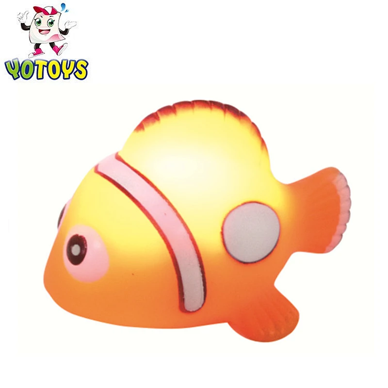 Lovely pig waterproof Led light up bath toys for kids