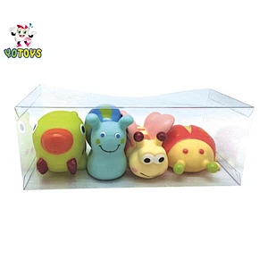 Pink and White Color Little Bath Duck with Hearts in PVC Box