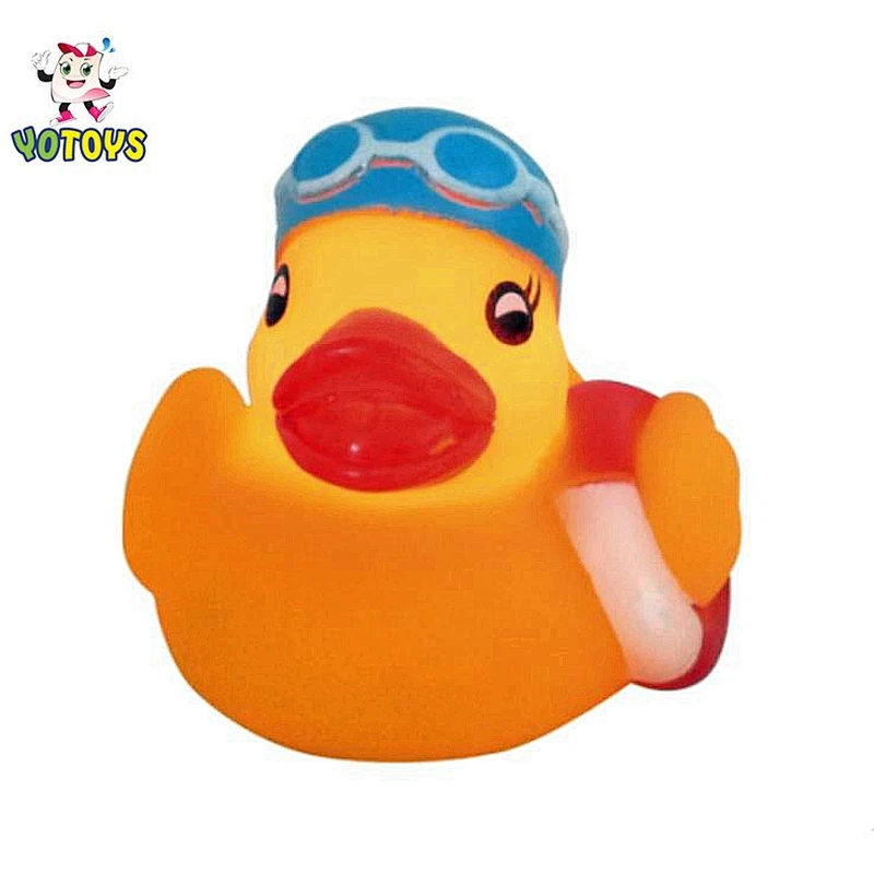 Flashing Changing Color Red Pirate Rubber Duck Bath Toy for Baby Shower