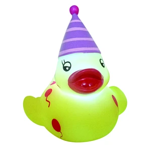 Hot sale LED pvc bath toy light up christmas hats