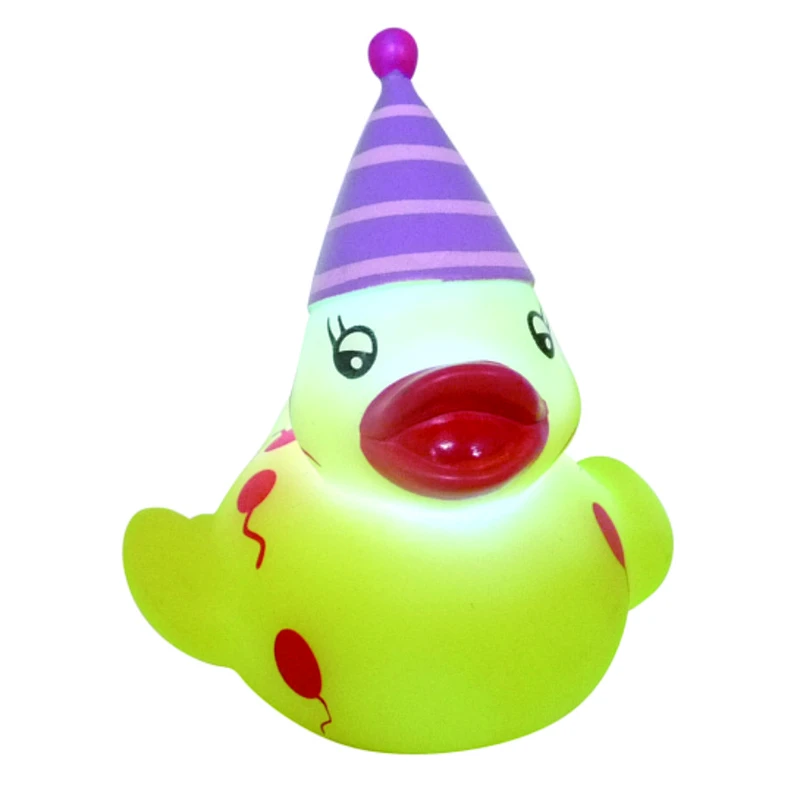Hot sale LED pvc bath toy light up christmas hats