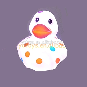 Led flashing toy glowing vinyl bath toy light-up toys
