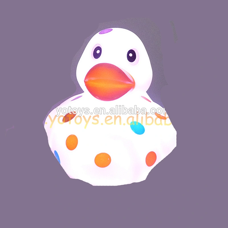 Led flashing toy glowing vinyl bath toy light-up toys