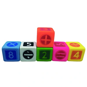 Custom Plastic Math Building Blocks Toy for Baby Educational Gift