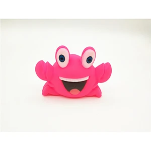 Company promotion rubber crab toy floating vinyl animal