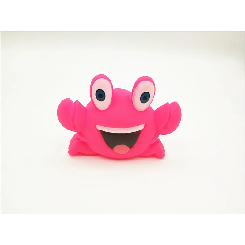 Company promotion rubber crab toy floating vinyl animal