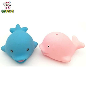 Plastic Rubber Figure Toy OEM Sea Animal Dolphin Bath Toy PVC Animal Toy