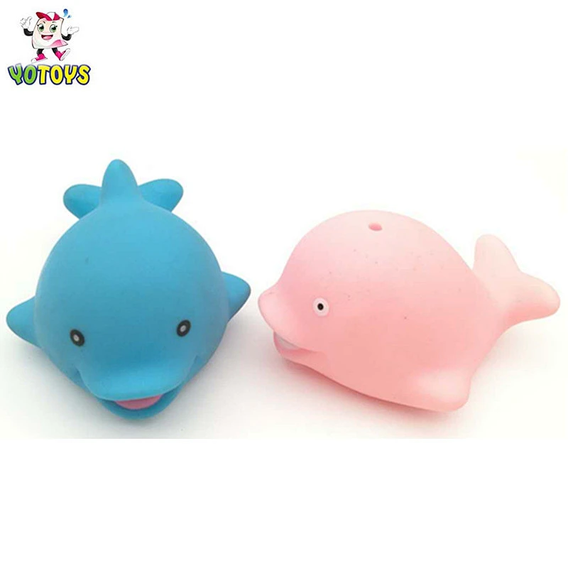 Plastic Rubber Figure Toy OEM Sea Animal Dolphin Bath Toy PVC Animal Toy