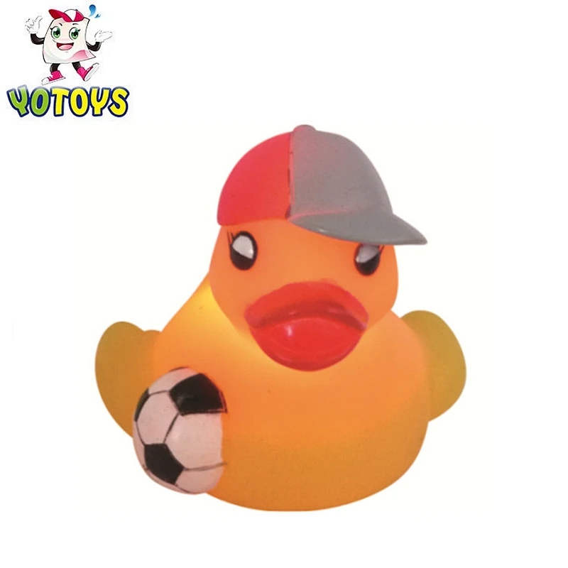 Led Flashing  bath light up floating Rubber Duck,christmas bath ducks for baby