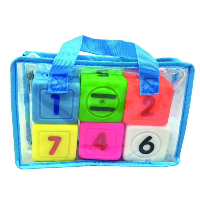 Custom Plastic Math Building Blocks Toy for Baby Educational Gift