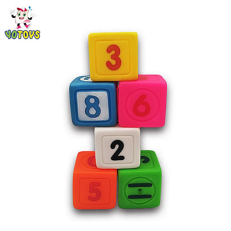 Top quality plastic toys En71 new number blocks promotional gift pvc toys educational toys for kids