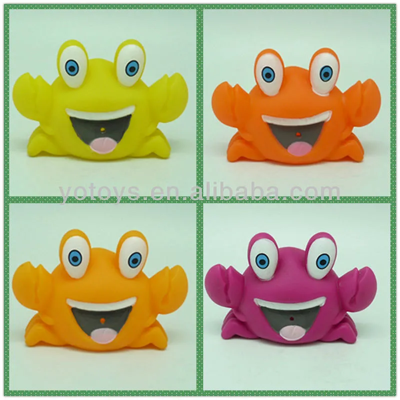 Happy Crab Educational baby shower rubber toys