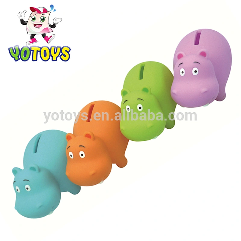 PVC RUBBER VINYL Bear Piggy Bank Animal Money Saving Bank FOR KIDS