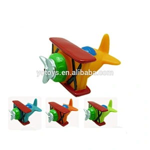 Colorful Novelty plastic rubber toy plane for baby bathing/ Plastic plane/ Rubber plane