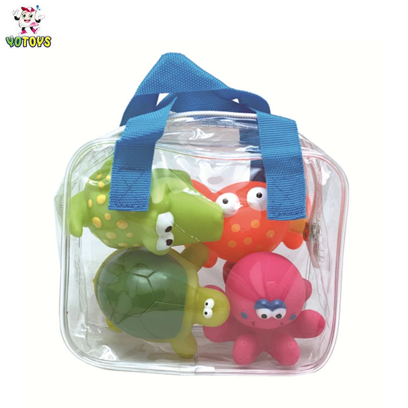 Kinds of Baby PVC Toy Cute Animal Bath Toy Set Wholesale Rubber Toy for Kids