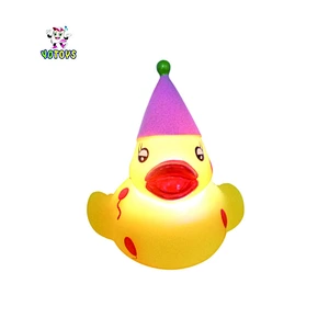 Flashing rubber duck /birthday light up duck/ bath duck toy