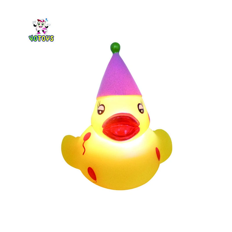 Flashing rubber duck /birthday light up duck/ bath duck toy