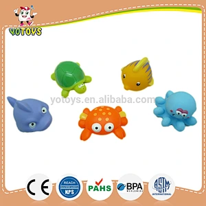 custom make soft rubber plastic bath toy animal