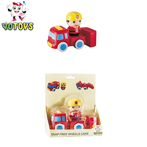 Wholesale Custom Movable Race Car Self Assemble Rubber Snap Free Wheels Toy Car