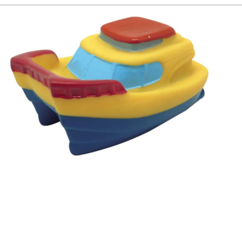 2018 mini yellow and blue ship Vinyl vehicle toys
