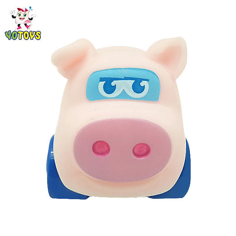 Made in China toy gift pvc plastic learning toys tiger pig children toys car for baby boys