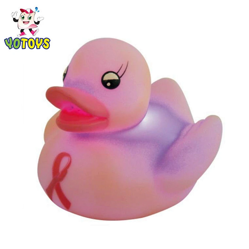 Shiny Yellow Duck Family Light Up Bath Boat Toy for Kids