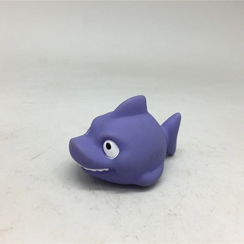 Purple Color Happy Shark Bath Toys Sand Playing Toy for Kids