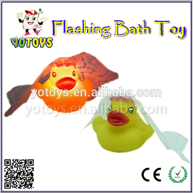 Creative weighted floating LED duck / wedding rubber duck for sale