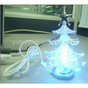 Led light christmas decoration usb xmas tree