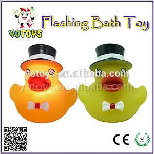 Creative weighted floating LED duck / wedding rubber duck for sale