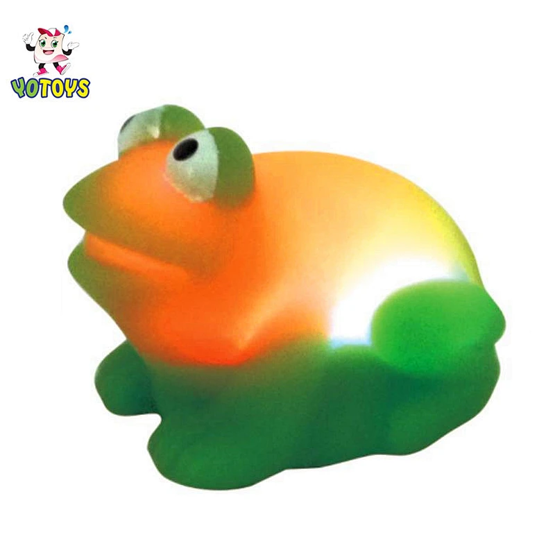 Flashing Rubber Duck with Flowers Led Light Up Baby Toys