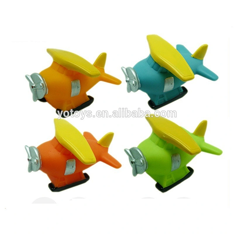 Colorful Novelty plastic rubber toy plane for baby bathing/ Plastic plane/ Rubber plane
