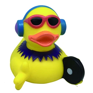 2018 ero-friendly rubber music duck custom vinyl toys