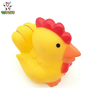 Eco-friendly Rubber Animal Cock Style Vinyl Shower Baby Toy
