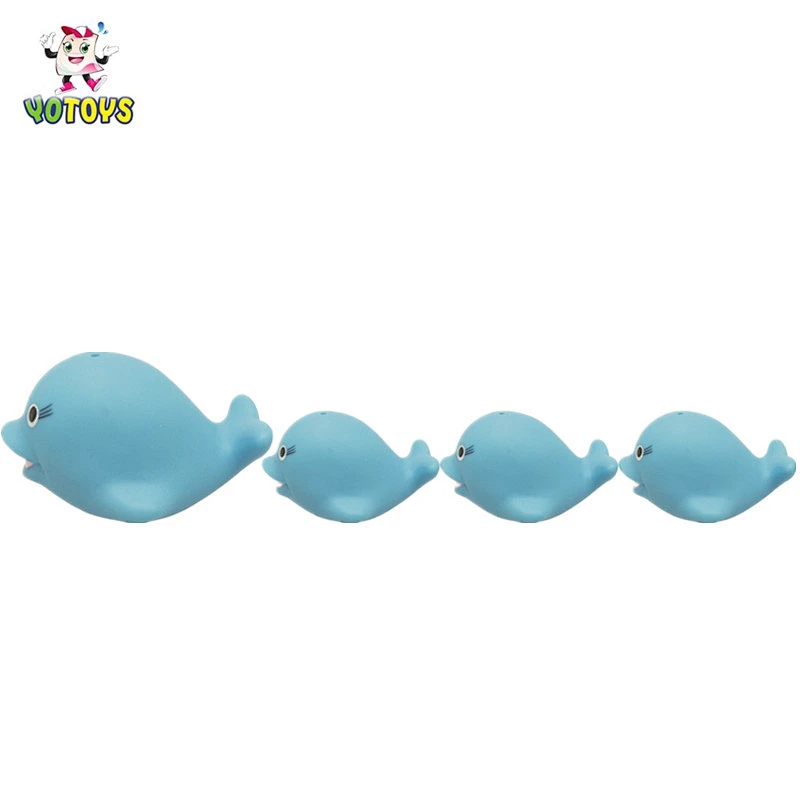 OEM cute Bathtub Friends Classic Toys Rubber Race Kids toy Animal family toys set