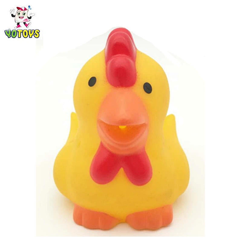 Eco-friendly Rubber Animal Cock Style Vinyl Shower Baby Toy