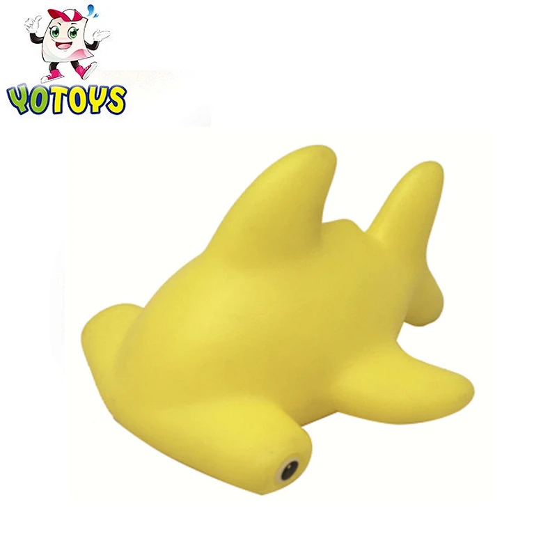 Wholesale mini rubber yellow lobster plastic animal toy
