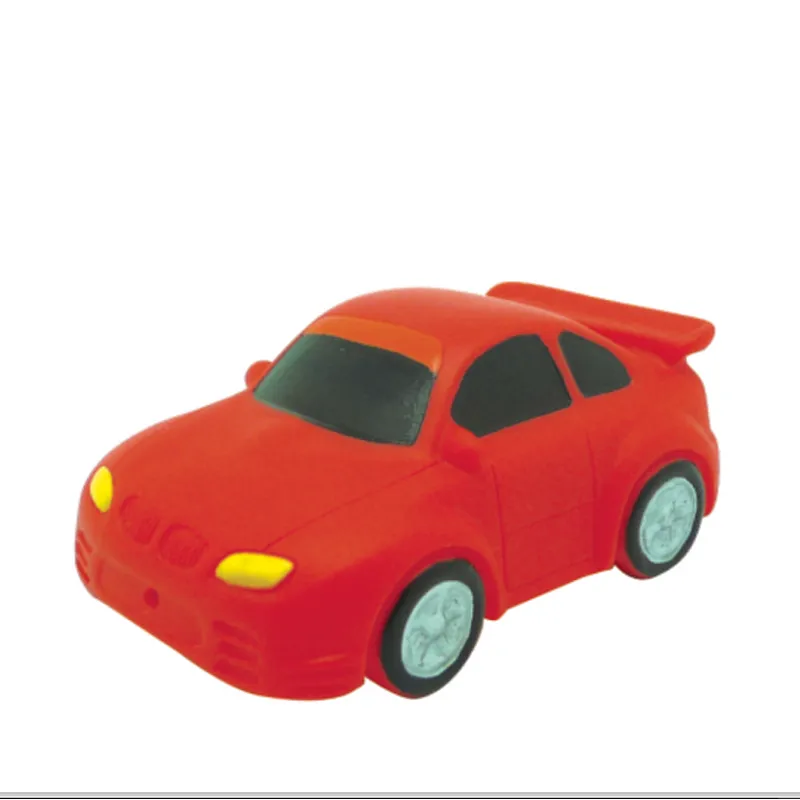Cute Squirt mini car Rubber Baby Bath Toy for Kids