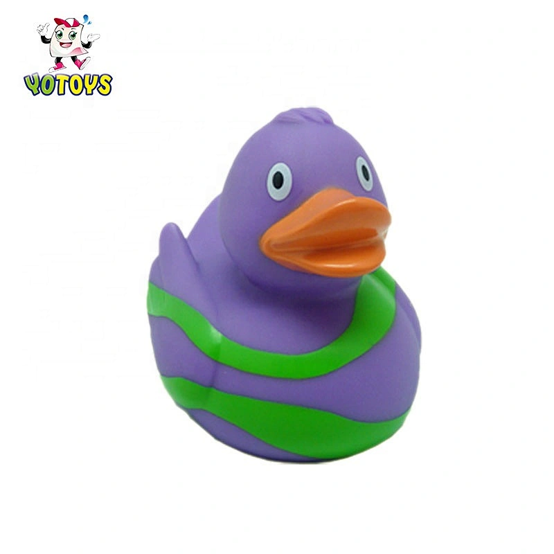 Eco-friendly Promotional Bath Toys Swimming Duck with Flowers