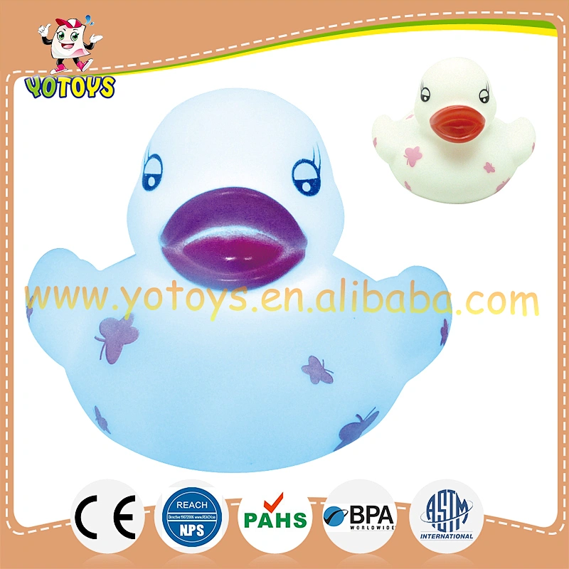 2015 flashing light up LED vinyl toy / Flashing vinyl duck in pirate shape