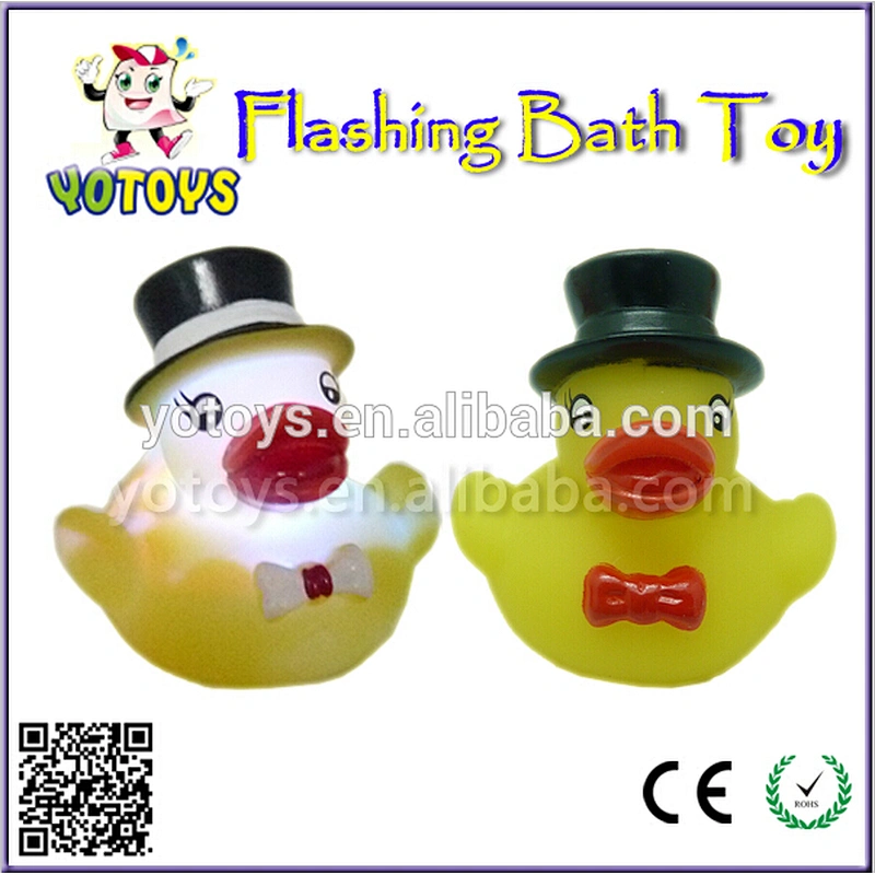 Creative weighted floating LED duck / wedding rubber duck for sale