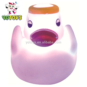 YTFT019 flashing duck bath toys/LED duck toy
