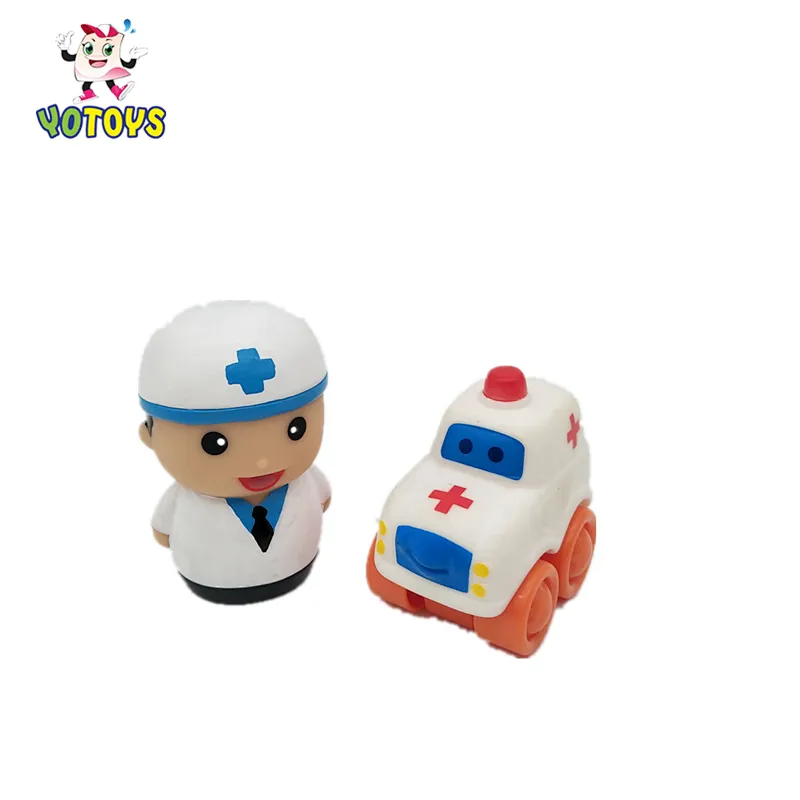 Plastic Blue Fire and Police Truck Toy for Kids,funny education toy gift for children