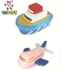 Wholesale Flashing Boat Set Squirter Bath Vinyl Both Floating Toy Flashing Toy