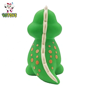 Retail And Wholesale PVC material children squirter custom design rubber mini dinosaurs baby toy