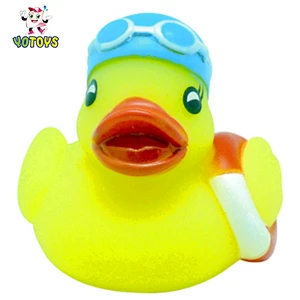 Popular Bath Toy Animal Swimming Duck with Lifebuoy