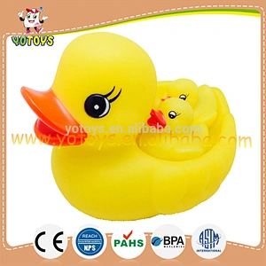 BPA free yellow vinyl duck toys bathtime kid toy for fun
