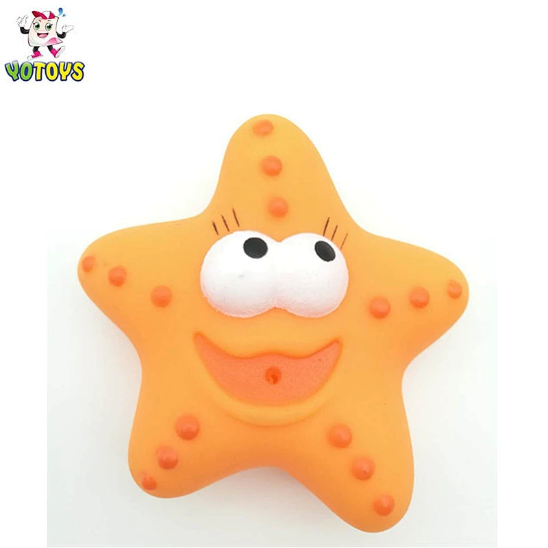 Wholesale Indoor Water Spray Starfish Toy for Kids Rubber Animals Toys